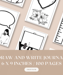 Draw and Write Journal / Editable Canva Template