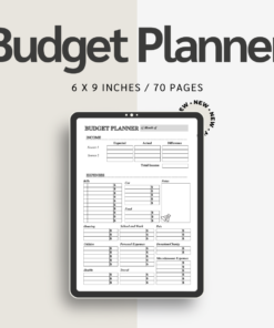 Budget Planner / Editable Canva Template