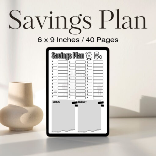 Savings Plan / Editable Canva Template