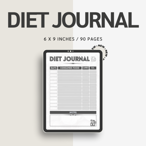 Diet Journal / Editable Canva Template