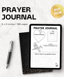 Prayer Journal / Editable Canva Template