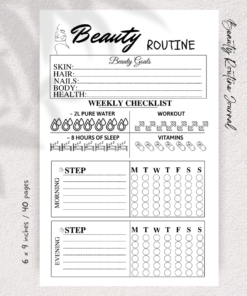 Beauty Routine Journal