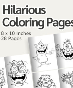 Hilarious Coloring Pages / Sheets of Hilarious Clipart {Coloring Book}