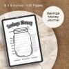 Savings Money Journal / Editable Canva Template