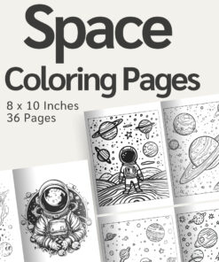 Space Coloring Pages / Sheets of Space Clipart {Coloring Book}