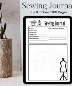 Sewing Journal/ Editable Canva Template