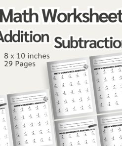 Math Workbook: Addition and Subtraction