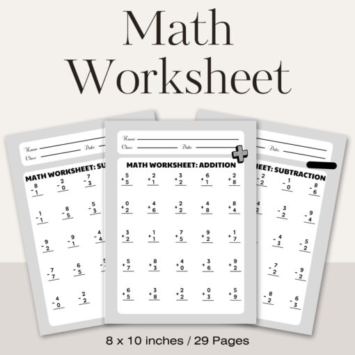 Math Workbook: Addition and Subtraction