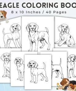 Beagle Coloring Pages / Sheets of Beagle Clipart {Coloring Book}