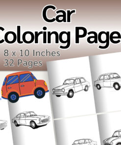 Car Coloring Pages / Sheets of Car Clipart {Coloring Book}