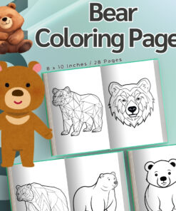 Bear Coloring Pages / Sheets of Bear Clipart {Coloring Book}