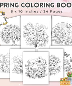 Spring Coloring Pages / Sheets of Spring {Coloring Book}