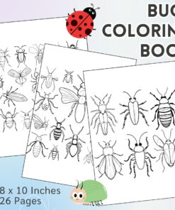 Bugs Coloring Pages / Sheets of Bugs Clipart {Coloring Book}