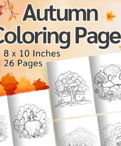 Autumn Coloring Pages / Sheets of Autumn {Coloring Book}