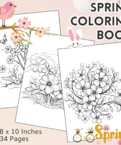 Spring Coloring Pages / Sheets of Spring {Coloring Book}