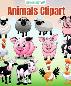 Animals Clipart Set - Vol.1 - {Omnimart24h Clip Art}