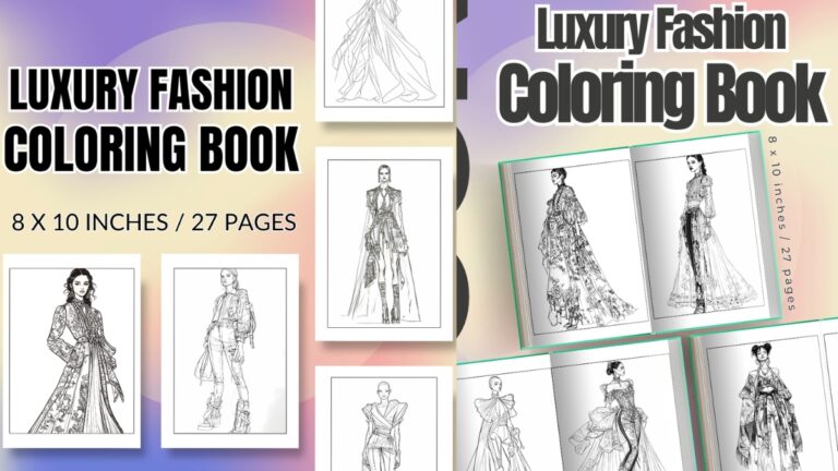 Top 10 Best Fashion Coloring Pages for Kids and Adults - omnimart24h.com