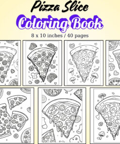 Pizza Slice Coloring Pages / Sheets of Pizza Slice {Coloring Book}