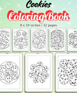 Cookies Coloring Pages / Sheets of Cookies {Coloring Book}