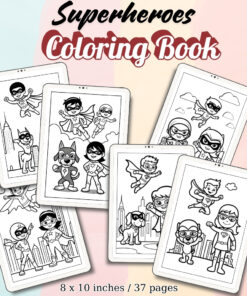 Superheroes Coloring Pages / Sheets of Superheroes {Coloring Book}