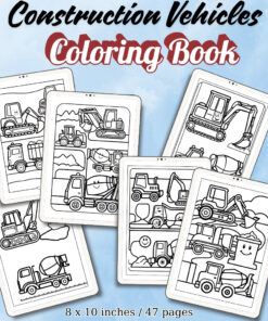 Construction Vehicles Coloring Pages / Sheets of Construction Vehicles {Coloring Book}