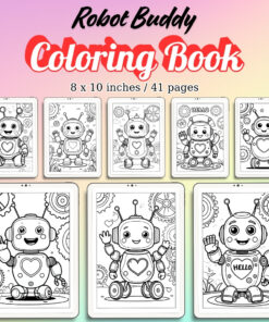 Robot Buddy Coloring Pages / Sheets of Robot Buddy {Coloring Book}