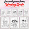 Starry Pajama Party Coloring Pages / Sheets of Starry Pajama Party {Coloring Book}