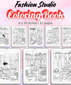 Fashion Studio Coloring Pages / Sheets of Fashion Studio {Coloring Book}