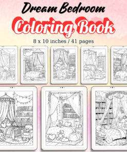 Dream Bedroom Coloring Pages / Sheets of Dream Bedroom {Coloring Book}