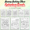 Bunny Baking Class Coloring Pages / Sheets of Bunny Baking Class {Coloring Book}
