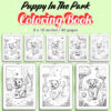Puppy In The Park Coloring Pages / Sheets of Puppy In The Park {Coloring Book}