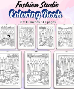 Fashion Studio Coloring Pages / Sheets of Fashion Studio {Coloring Book}