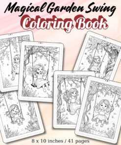 Magical Garden Swing Coloring Pages / Sheets of Magical Garden Swing {Coloring Book}