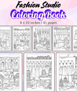 Fashion Studio Coloring Pages / Sheets of Fashion Studio {Coloring Book}