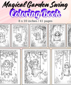 Magical Garden Swing Coloring Pages / Sheets of Magical Garden Swing {Coloring Book}