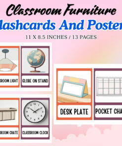 Classroom Furniture Flashcards and Posters