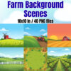 Farm Background Scenes