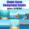 Simple Ocean Background Scenes