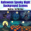 Halloween Spooky Night Background Scenes
