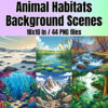 Animal Habitats Background Scenes Clipart
