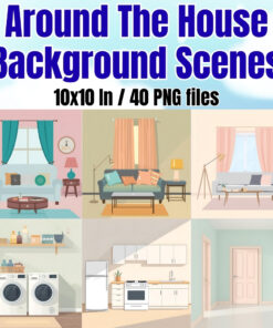 Around The House Background Scenes Clipart