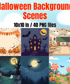 Halloween Background Scenes