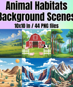 Animal Habitats Background Scenes Clipart