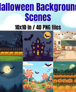 Halloween Background Scenes