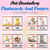 Pets Vocabulary Flashcards and Posters