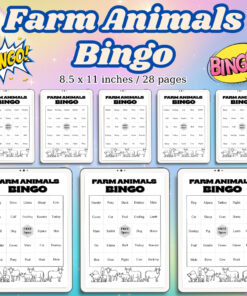Farm Animals Bingo