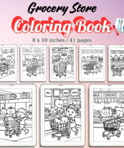 Grocery Store Coloring Pages / Sheets of Grocery Store {Coloring Book}