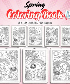 Spring Coloring Pages / Sheets of Spring {Coloring Book}