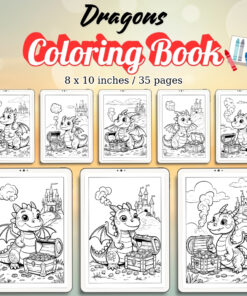 Dragons Coloring Pages Vol.3 / Sheets of Dragons {Coloring Book}