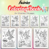 Fairies Coloring Pages Vol.1 / Sheets of Fairies {Coloring Book}